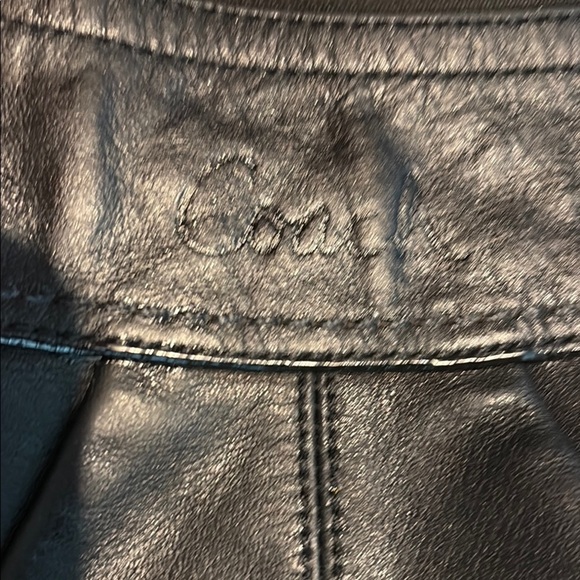 Coach SoHo pleated hobo/shoulder bag  thick leather black vintage Crescent shape - Picture 3 of 17